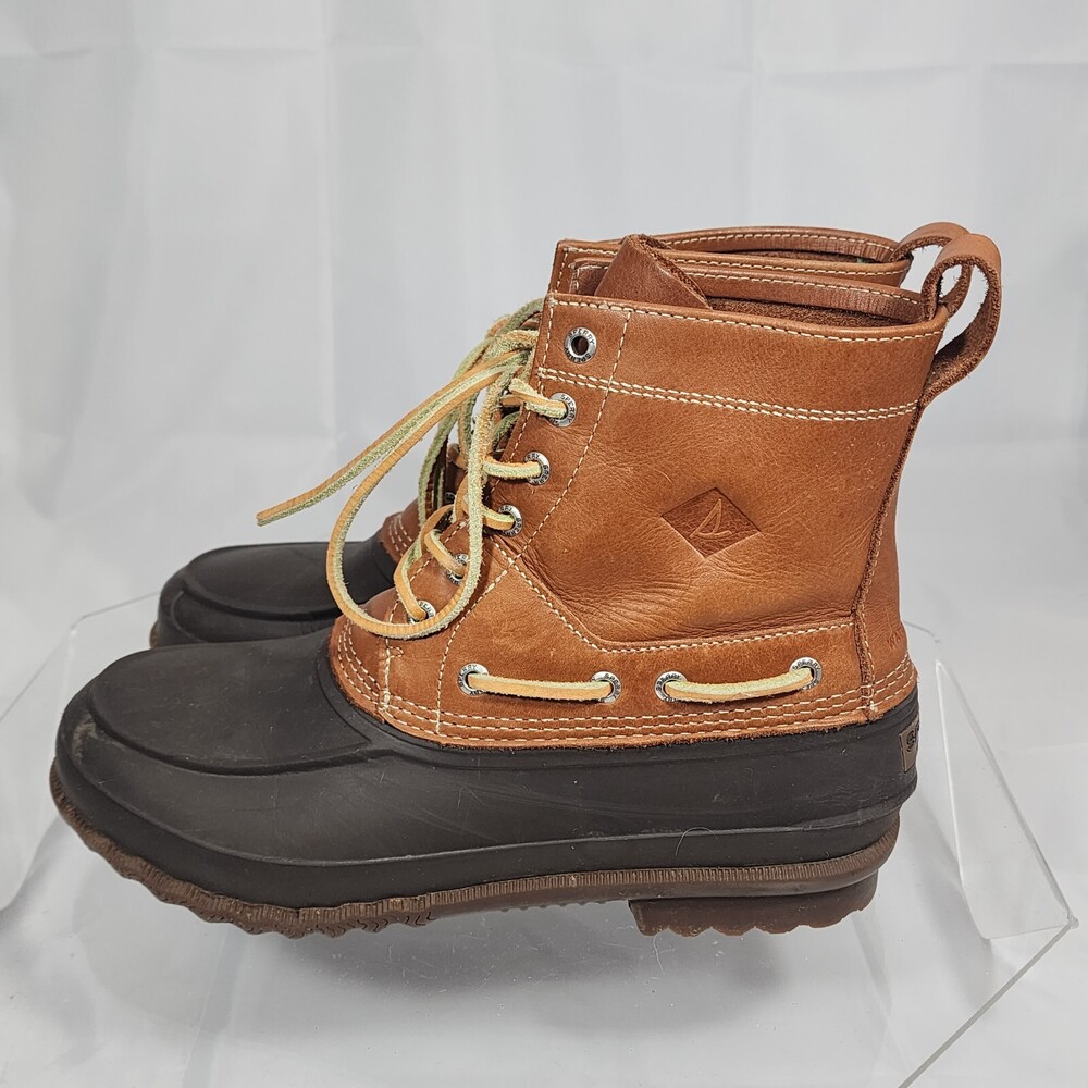 Sperry Men 9 M Leather/Rubber Duck Ankle Boots Waterproof